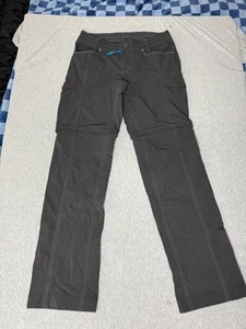 Kuhl Convertible Hiking Pants Womens Size 6 Reg Charcoal Outdoor Zip Off EUC - Picture 1 of 7
