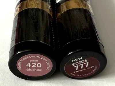 Revlon Super Lustrous Lipstick Lot of 2 Colors - 420 and 777 New and Sealed - Image 1 of 3