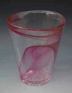 KOSTA BODA SCHWEDEN GLAS MINE ROSA BECHER ULRICA HYDMAN VALLIEN MARKIERT UHV - Bild 1 von 5