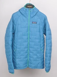 Patagonia Micro Puff Insulated Quilted Puffer Hooded Hoodie Womens Jacket M - Picture 1 of 7