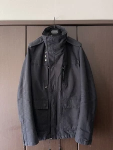 Used Balmain Cotton Blouson Biker Parka Military Blouson Jacket Mens Size 46 - Picture 1 of 7
