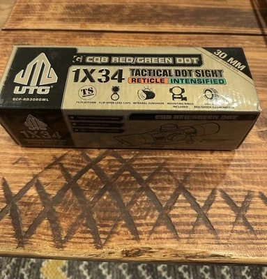 Utg Cqb 红/绿点 1/34 战术点瞄准线增强 — 第 1/4 张图片