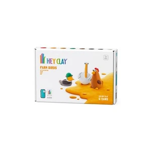 Hey Clay Bauernhofvögel: Ente, Gans, Henne Set – bunte Modellierung Kinder – luf - Photo 1/8