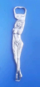 Vintage Flaschenöffner silberfarben Las Vegas Bikini Frau - Bild 1 von 3