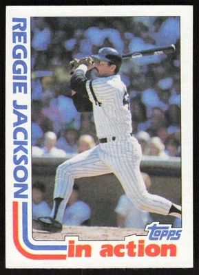 1982 Topps #301 Reggie Jackson - JBKB - Image 1 of 2