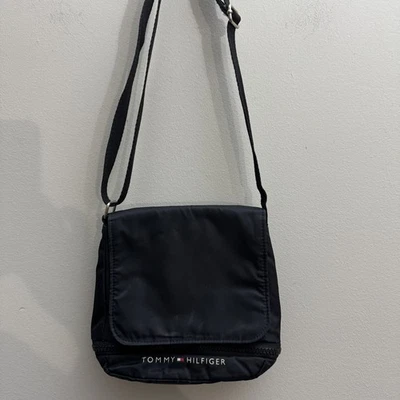 Tommy Hilfiger Bandolera Cartera de Viaje Bolso de Mano Negro Nylon ** Foto 1 de 4