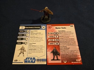 Star Wars Miniaturas Virtual + Tarjeta Reg Maestro Dooku (Conde de Serenno) - Imagen 1 de 1