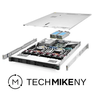 HP ProLiant DL360 G10 Server 2.70Ghz 48-Core 768GB 2x 480GB SSD 6x New 1TB Rails - Picture 1 of 5