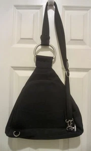 Travelon schwarze Nylon wandelbare Sling Bag/kleiner Rucksack neu ohne Etikett - Bild 1 von 6