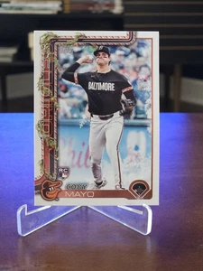 2025 Topps Holiday Baseball Coby Mayo #H118 (RC) Orioles Rookie Card - Picture 1 of 2
