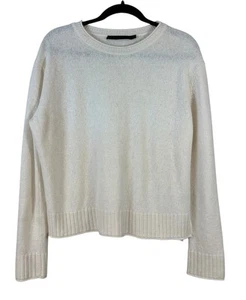 Jenni Kayne Everyday Sweater XS Ivory Pullover Wool/Viscose/Cashmere Blend Top - Picture 1 of 6