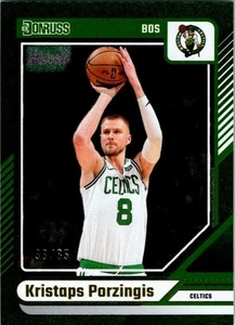 2024-25 Panini Donruss #176 Kristaps Porzingis /85 Green Dots Glitter SP Celtics - Bild 1 von 2