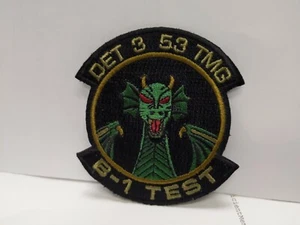 USAF 53rd TEST MANAGEMENT GROUP DET 3 B-1 TEST Subdued PATCH 3 X 2 1/2 INCH - Bild 1 von 3