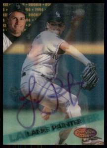 1994 Sportflics 2000 Rookie/Traded Lance Painter Signed IP AUTO Colorado Rockies