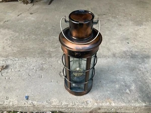 Vintage Marine Anchor Decortive Oil Lamp Nautical Ship Lantern Antique Finish  - Picture 1 of 7