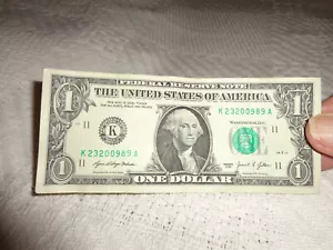 birthday/anniversary note 1 dollar bill K2-3-2009-89A grade 35 series 2021 - Picture 1 of 2