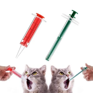 Cat Pill Feeder Pet Piller Popper Dog Syringe Dispenser Puppy Medicine Feeder - Picture 1 of 12
