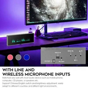 VFD Clock Sound Level Music Spectrum Indicator Dot Matrix Audio VU Meter7Remote - Picture 1 of 13