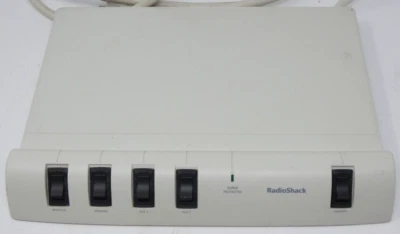 RadioShack Relocatable Power Tap Model 61-2350 Surge Protector Computer Station - Image 1 of 4