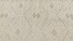 Larsen Geometric Diamond Upholstery Fabric Cornus Mother of Pearl 4.4yd L9158-01 - Picture 1 of 3