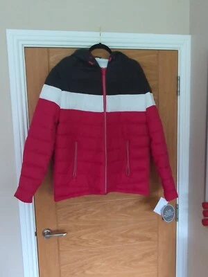 BNWT Michael Kors Mens Puffer Jacket - Size L - Pink Black NEW - Image 1 of 4