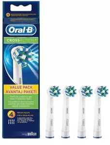 ORAL-B CROSS ACTION - 4pack TOOTHBRUSH HEADS VALUE PACK - Picture 1 of 1