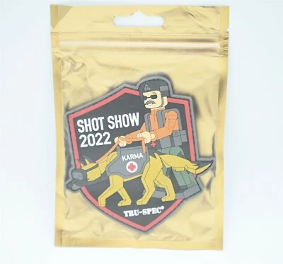 TRU-SPEC K9 MANIPULADOR LOGOTIPO PARCHE GANCHO/BUCLE RESPALDO SHOT SHOW 2022 EXCLUSIVO Foto 1 de 2