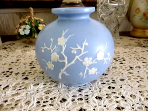 Copeland Spode Vintage Geisha Blue Globe Vase 13 cm - Picture 1 of 6