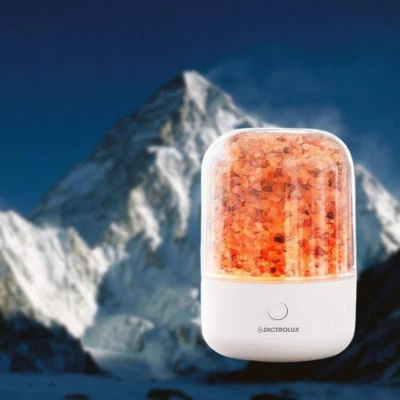 DICTROLUX Diffusore di oli essenziali umidificatore ultrasuoni sale Himalaya aromi usb per