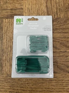 H For Happy Ornament Hooks 150 Count - Picture 1 of 3