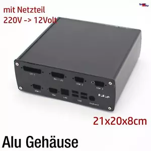 Aluminium Case Aluminiumgehäu Mini Computer PC with Power Supply PSU - Picture 1 of 10