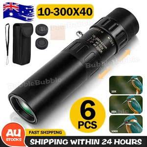4K 10-300X40mm Super Telephoto Zoom Monocular Telescope Without mini Tripod - Picture 1 of 9