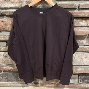 Fabletics Feather Tech+ Long Sleeve Active Tee in Deep Plum - Picture 1 of 8
