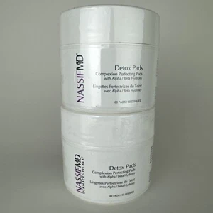Set Of 2 Nassif MD Dermaceuticals Facial Detox Pads 60 Count Each Container - Picture 1 of 4