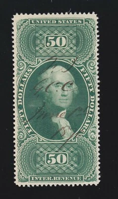 US R101c $50 Internal Revenue Used VF-XF SCV $210  - Image 1 of 2
