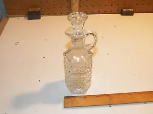 Vintage Klarglas Öl oder Essig Kruzifix mit Stopfen - Bild 1 von 5