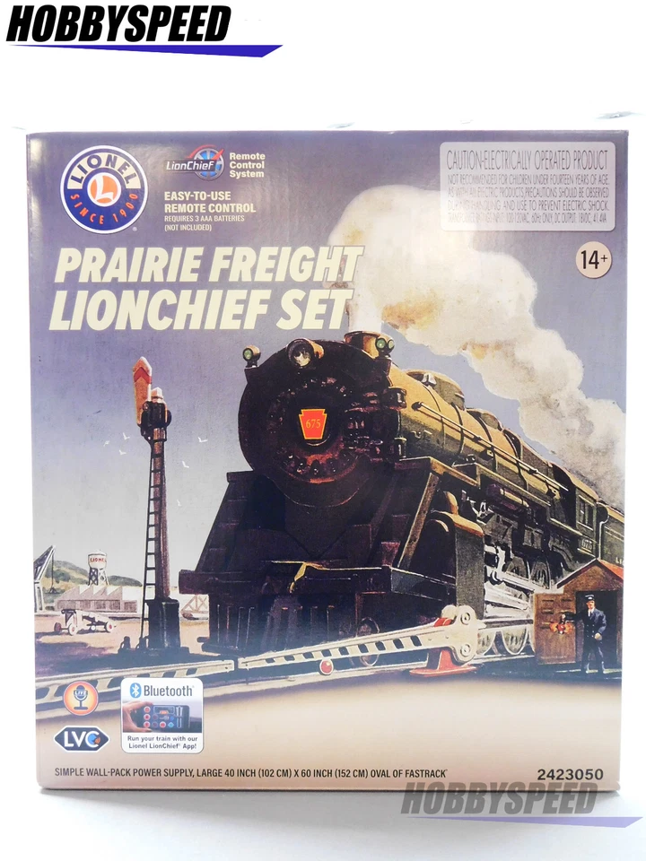 LIONEL LINES  PRAIRIE FREIGHT LIONCHIEF TRAIN SET  O GAUGE bluetooth 2423050 NEW - Image 1 of 4