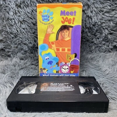Blues Clues Meet Joe VHS Tape 2002 What Games Will Joe Play With Blue and Steve - Image 1 of 4