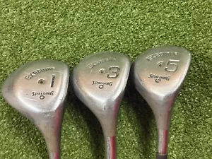 Spalding Executive Wood Set (1-3-5) RH TT Spalding Jet Step Medium Steel (L9589) - Picture 1 of 6