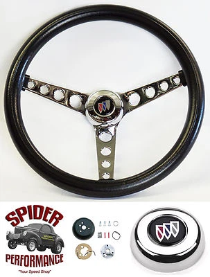 Volante Buick 1964-1966 14 1/2" cromo clásico Foto 1 de 4
