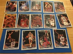 1993/94 Topps Washington Bullets Team Set 14 Cards - Picture 1 of 1