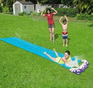 Inflatable Slip and Water Slide for Kids and Adults for Outdoor Grass Garden - Picture 1 of 3