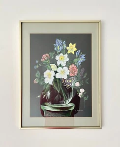 Vintage Still Life Painting of Flowers - Picture 1 of 11