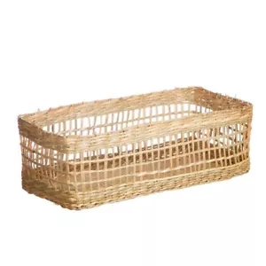 SASS AND BELLE Bohemian Home Seagrass Wicker Rectangular Basket - Picture 1 of 2