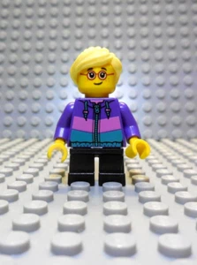 Lego Child / Girl, Yellow Ponytail, Glasses, Freckles cty0908 People Pack - Picture 1 of 2