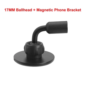 17mm/17.5mm Ball Head Adapter for Phone Bracket Holder 1/4 Thread Magnet Base - Picture 1 of 24