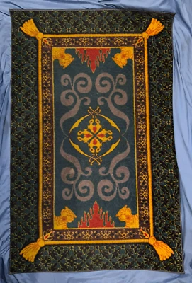 ROYAL ROOMS PORT ORLEANS RESORT Original Disney Prop ~ Aladdin Rug from Room - Image 1 of 4
