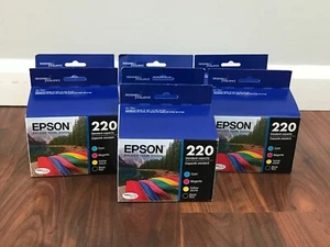 Epson printing ink pack of 7 (Cyan, Magenta, Yellow Jaune, & Black Noir) - Picture 1 of 5