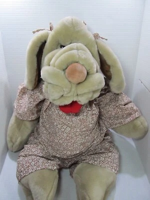 De colección Ganzbros Arrugas Grandes Jumbo Marioneta Perro 26 pulgadas Peluche Peluche Lazos para el Pelo Foto 1 de 4