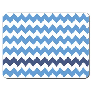 Bleu Chevrons PC Tapis de Souris pour Ordinateur Aztèque Tribal Coloré Zig Zag - Photo 1/1